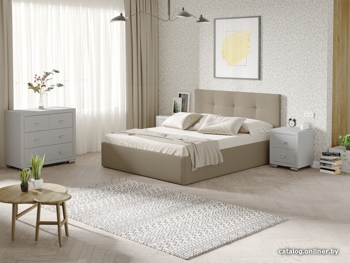 

Кровать Ormatek Uno 140x200 (рогожка, тетра ореховый)