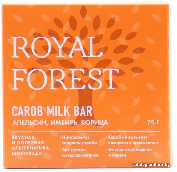 

Greenery Шоколад Апельсин, имбирь, корица Royal Forest 75 г