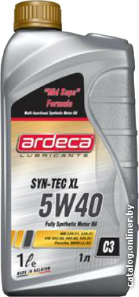 

Моторное масло Ardeca SYN-TEC XL 5W-40 1л