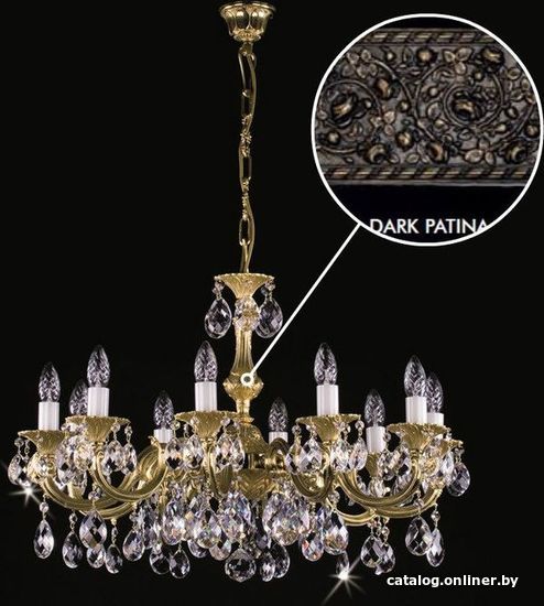 

Подвесная люстра ArtGlass Alice X. Dark Patina Ce