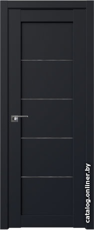 

Межкомнатная дверь ProfilDoors 2.11U 90x200 (черный матовый/стекло дождь белый)