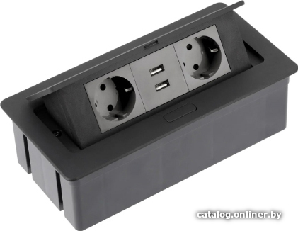

Удлинитель ErgoSmart Soft с USB (черный)