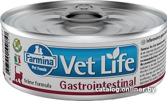 

Консервированный корм для кошек Farmina Vet Life Gastrointestinal Wet Food Feline (при проблемах с ЖКТ) 0.085 кг