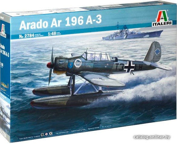 

Сборная модель Italeri 2784 Немецкий военный гидросамолет-разведчик Arado Ar 196 A-3