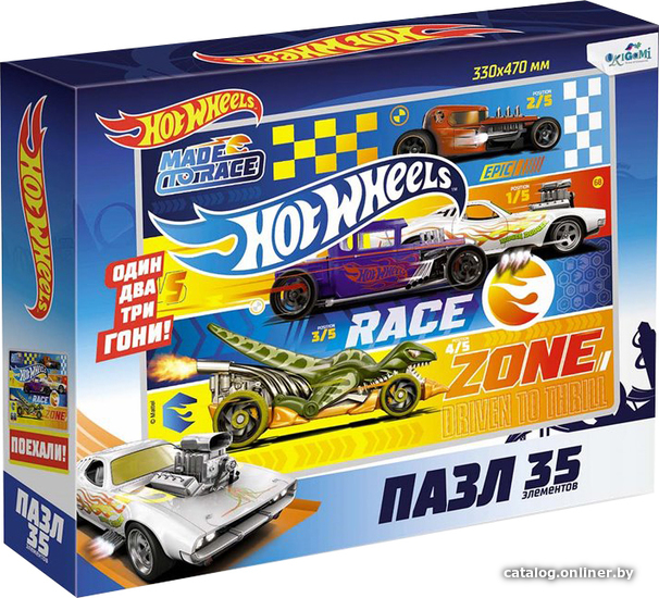 

Мозаика/пазл Origami Game Maxi Hot Wheels Гонка 05855 (35 эл)