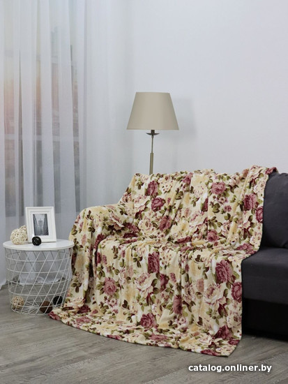 

Плед Tex Republic Гобеленовые цветы TF FN F27 b1821 180x210 см (молочный)