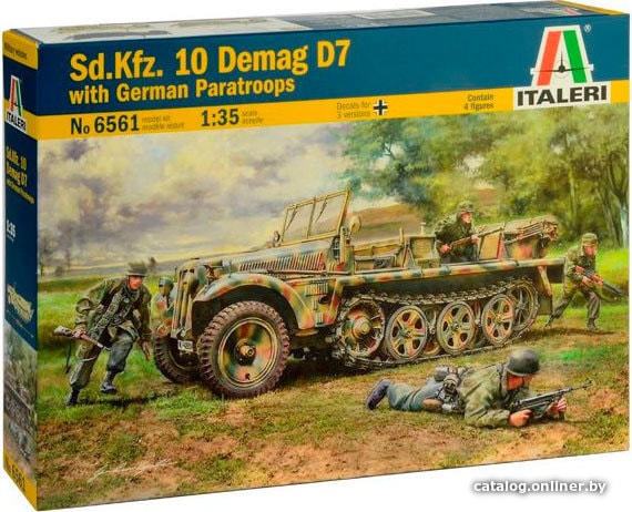 

Сборная модель Italeri 6561 Полугусеничный тягач Sd. Kfz.10 Demag D7