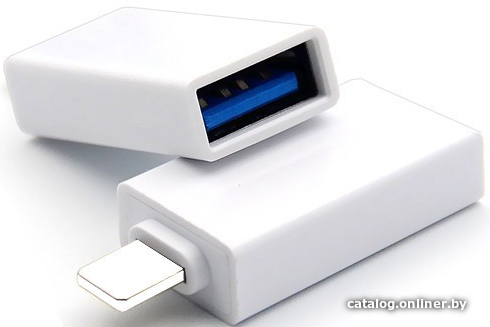 

Адаптер USBTOP Lightning - USB Type-A ver.01 (белый)