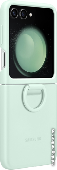

Чехол для телефона Samsung Silicone Case with Ring Z Flip5 (мятный)