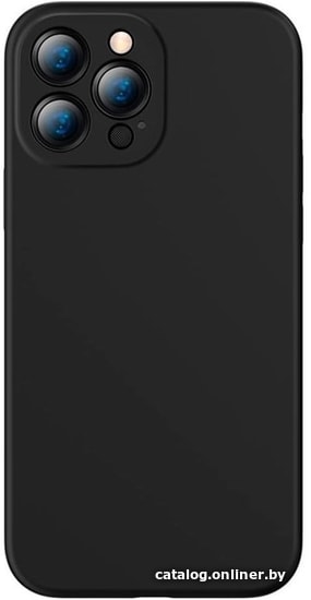 

Чехол для телефона Baseus Liquid Silica Gel Protective для iPhone 13 Pro (черный)