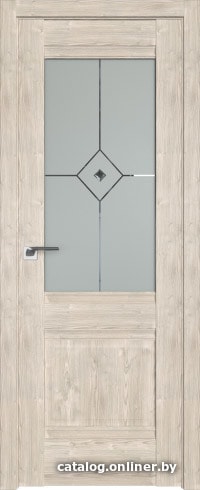 

Межкомнатная дверь ProfilDoors 2XN 60x200 (каштан светлый/матовое с прозрачным фьюзингом)