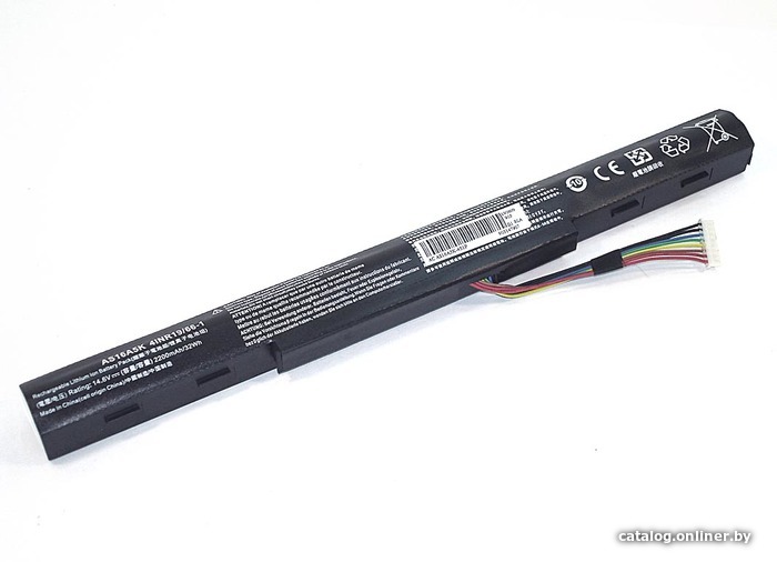 

Аккумуляторы для ноутбуков RageX AS16A5K-4S1P Acer Aspire E15, 14.6V, 2600мАч, черный