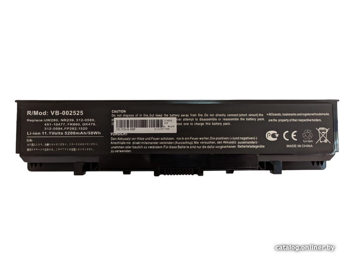 

Аккумуляторы для ноутбуков RageX Dell Inspiron 1500, 1520 5200мАч