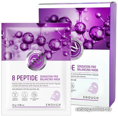 

Enough Маска для лица тканевая 8 Peptide Sensation Pro Balancing Mask 25 г