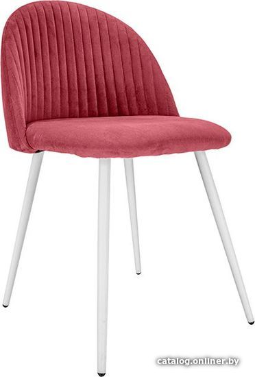 

Стул с подлокотниками King Style 123 White (велюр, бордовый)