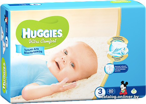 

Подгузники Huggies Ultra Comfort 3 для мальчиков (80 шт)