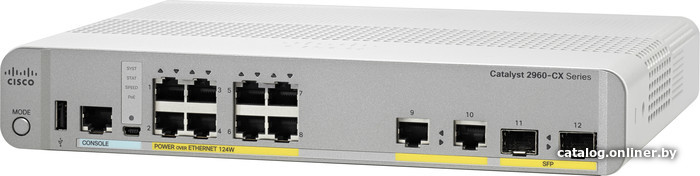 

Настраиваемый коммутатор Cisco WS-C2960CX-8TC-L