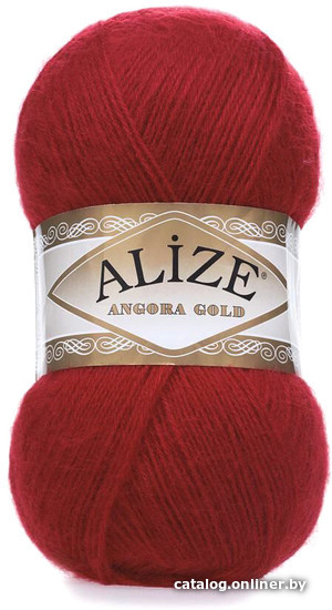 

Пряжа для вязания Alize Angora gold 106 (550 м, красный)