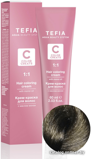 

Крем-краска для волос Tefia Color Creats 8/11 (светлый блондин пепельный интенсивный)