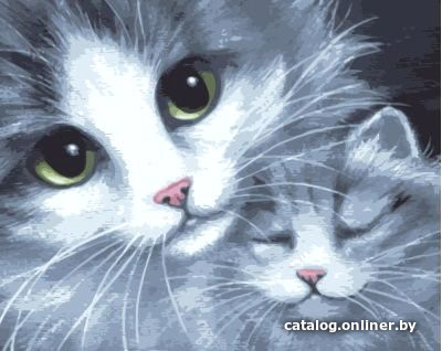 

Картина по номерам PaintBoy Кошка с котенком GX7931