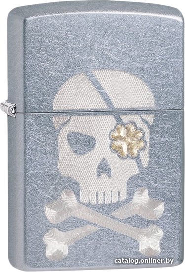 

Зажигалка Zippo Engraved Skull and Shamrock 78789