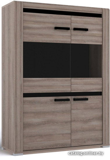 

Шкаф-витрина SbkHome Бруна Б-3 30703 (ясень таормино)