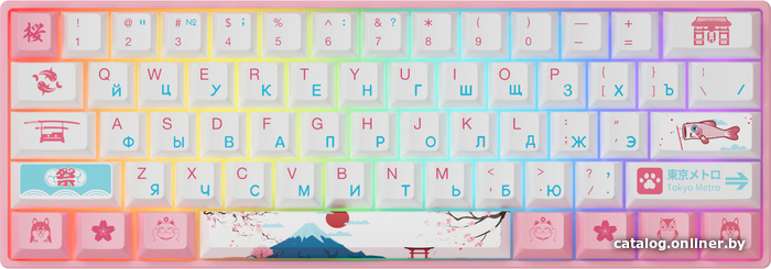 

Клавиатура Akko 3061 World Tour Tokyo R2 (Gateron Pink)