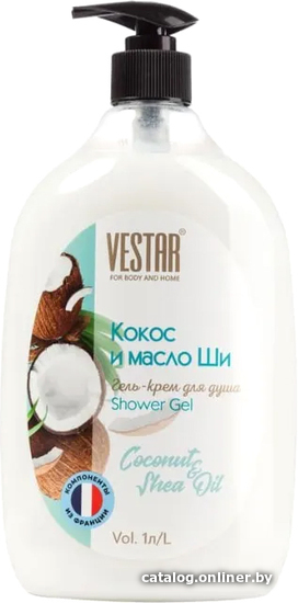 

Vestar Гель для душа Кокос и масло ши 1 л