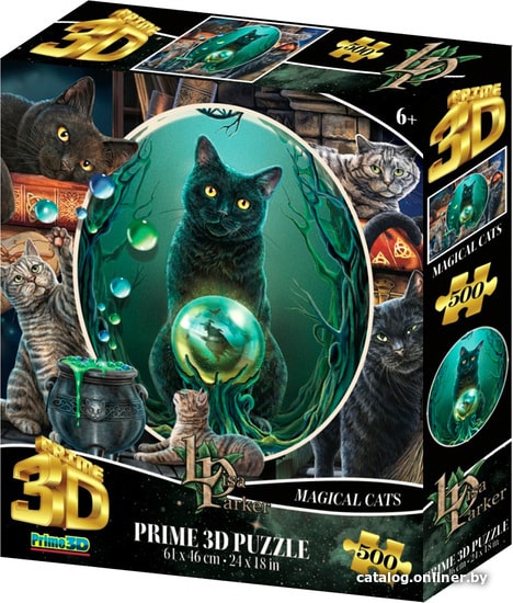 

Пазл Prime 3D Стерео пазл. Коллаж Кошки