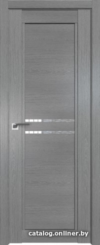 

Межкомнатная дверь ProfilDoors 2.75XN 90x200 (грувд серый, стекло дождь белый)