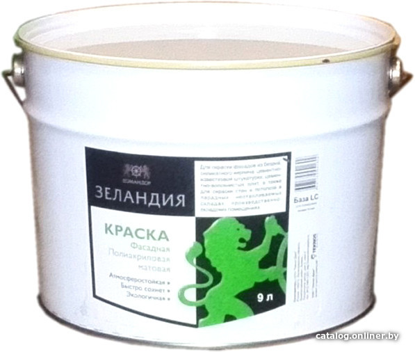 

Краска Командор Зеландия 9л (база LAP)