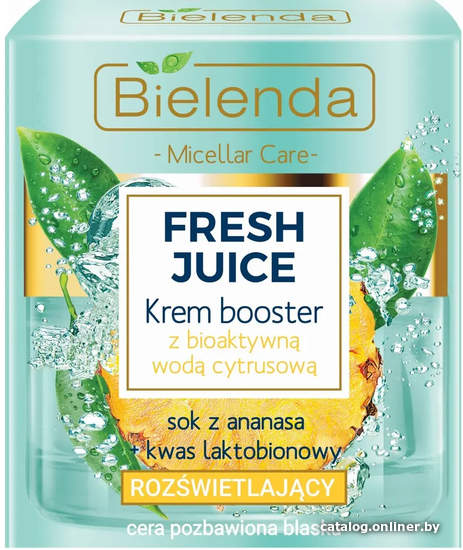 

Bielenda Крем Fresh Juice ананас увлажн. с биоакт. цитрусовой водой 50 мл