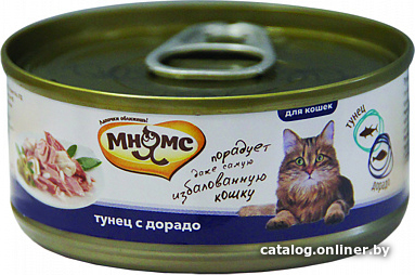 

Консервированный корм для кошек Мнямс тунец с дорадо в нежном желе 70 г