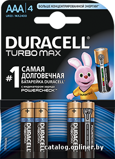 

Батарейка DURACELL AAA Turbomax 4 шт.