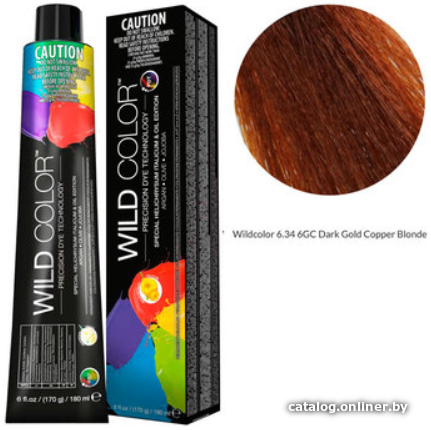 

Крем-краска для волос Wild Color Permanent Hair 6.34 6GC 180 мл