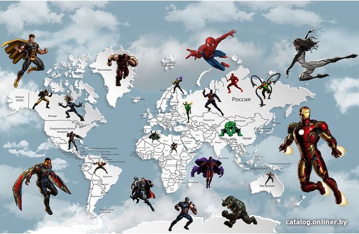 

Виниловые обои Citydecor Superhero 2 400x270