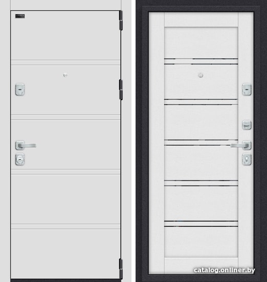 

Металлическая дверь el'Porta M 8.Л28 (White Stark/Virgin)