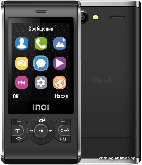 

Кнопочный телефон Inoi 249S (черный)