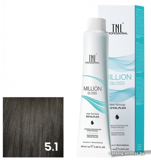 

Крем-краска для волос TNL Professional Million Gloss 5.1 100 мл