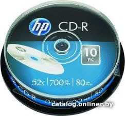 

CD-R диск HP 700Mb 52x 69308 (10 шт.)
