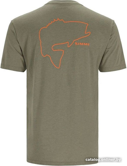 

Футболка Simms Bass Outline T-Shirt (M, военный)