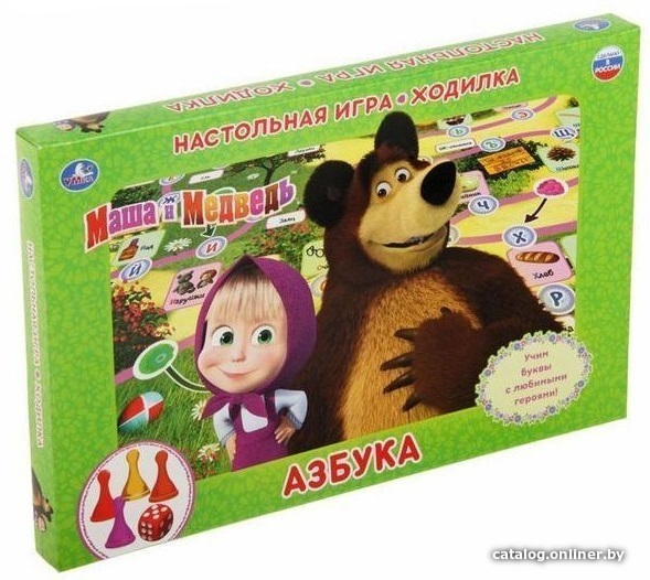 

Детская настольная игра Умные игры Маша и Медведь Азбука 4690590112052