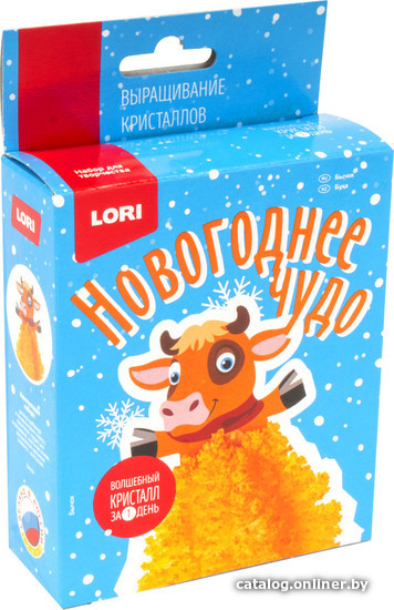 

Набор для опытов Lori Фигурки. Бычок Крф-019