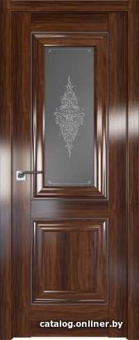 

Межкомнатная дверь ProfilDoors 28X 80x200 (орех амари/стекло кристалл графит)