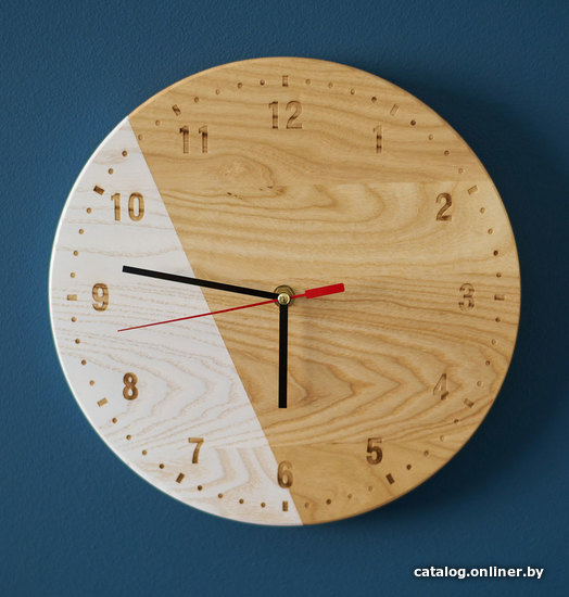 

Настенные часы Richwood Clock-2/Combi (ясень натуральный/белый)