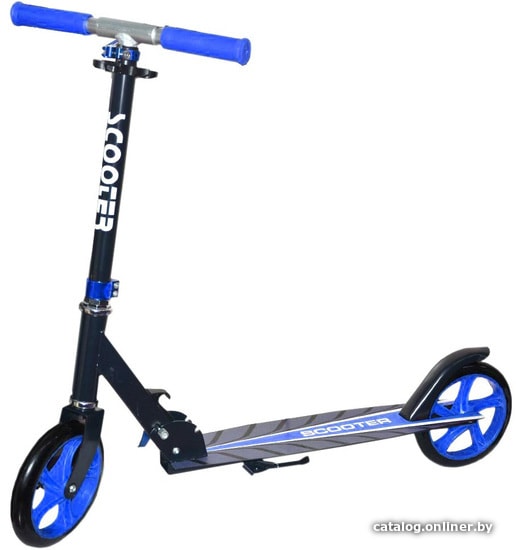 

Двухколесный подростковый самокат Scooter C-03 (черный/синий)