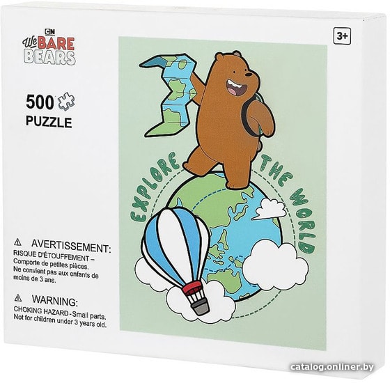 

Пазл Miniso We Bare Bears. Гризли 4646 (500 эл)