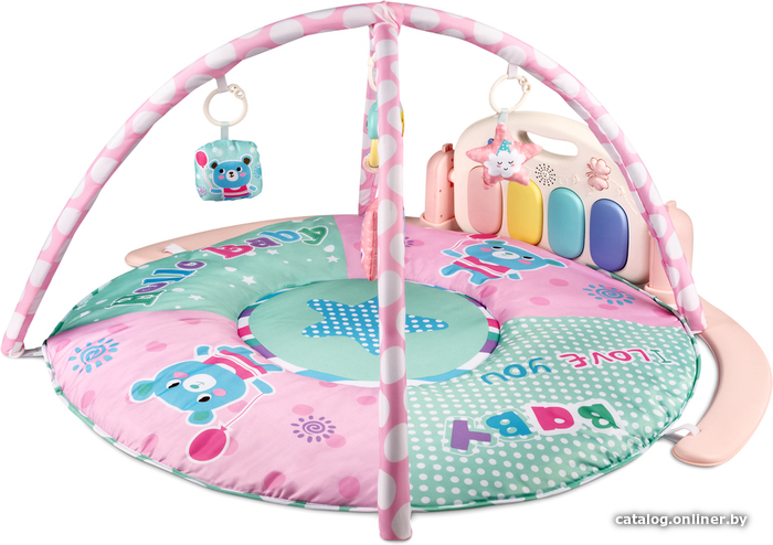 

Развивающий коврик Amarobaby Splendid Bear AMARO-80O1-SB (розовый)