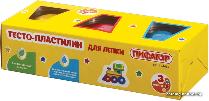 

Пластилин Пифагор 104437 (3 цв)