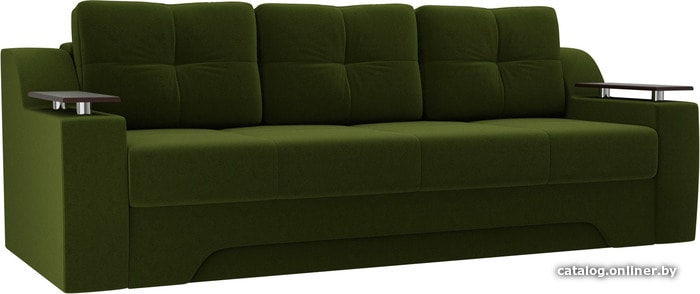 

Диван Лига диванов Сенатор 102757 (микровельвет, зеленый)